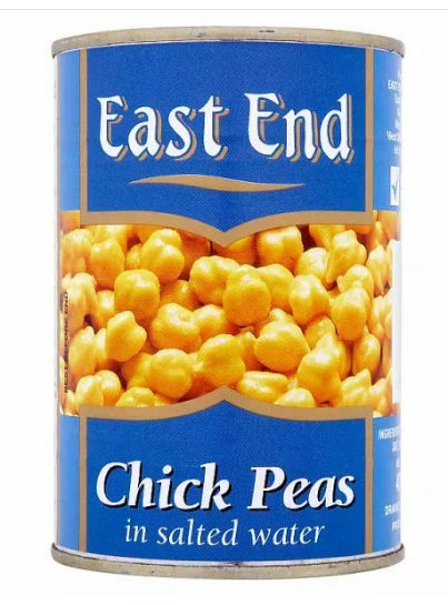 EAST END CHICK PEAS IN SALTED WATER 400g