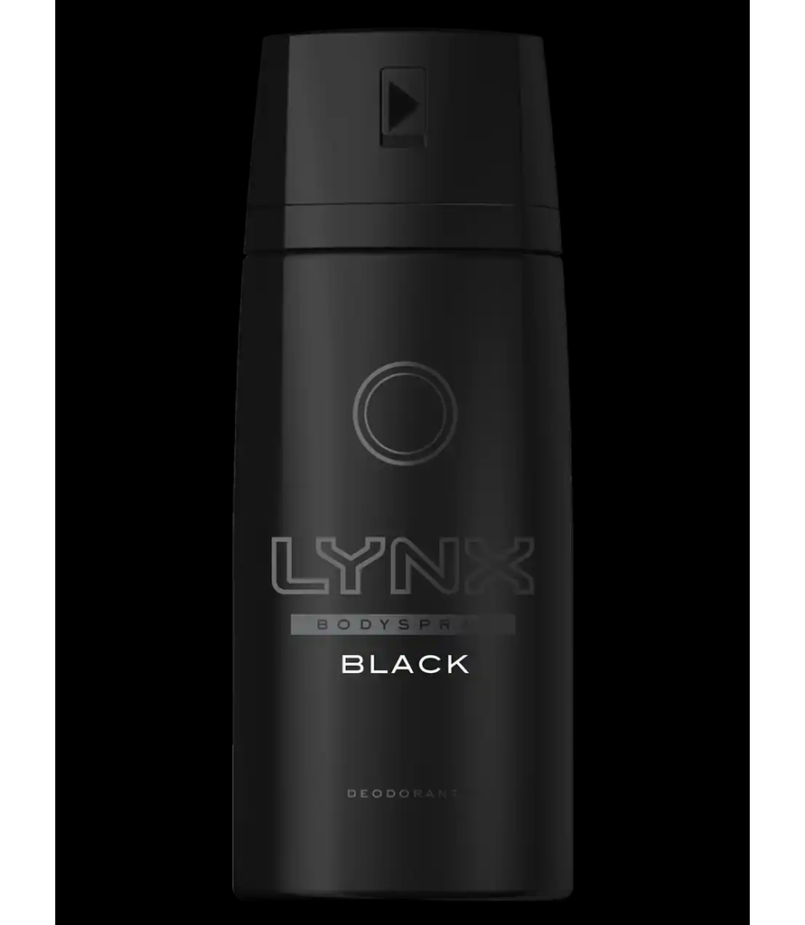 LYNX SPRAY BLACK 48HR 150ML