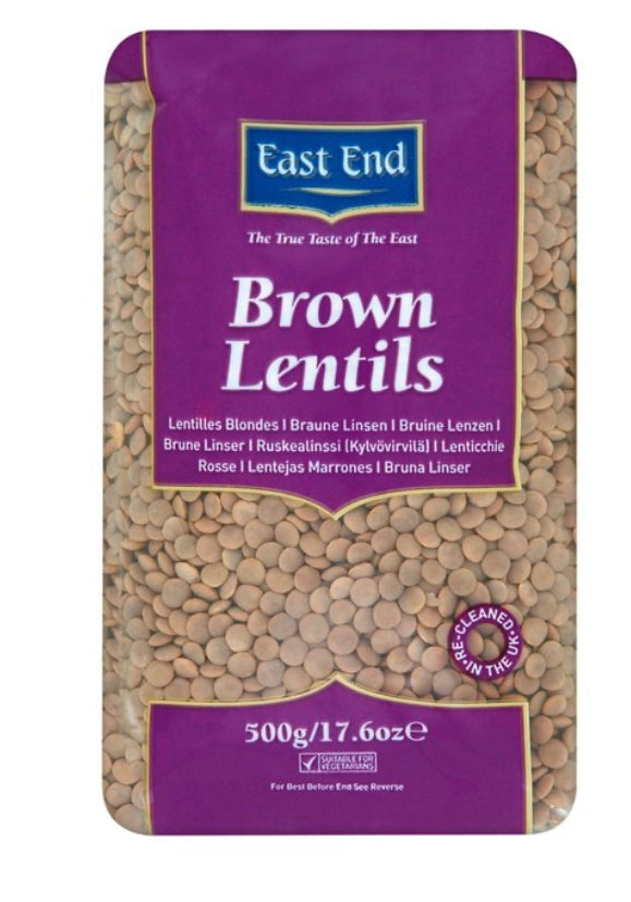 EAST END BROWN LENTILS 500G