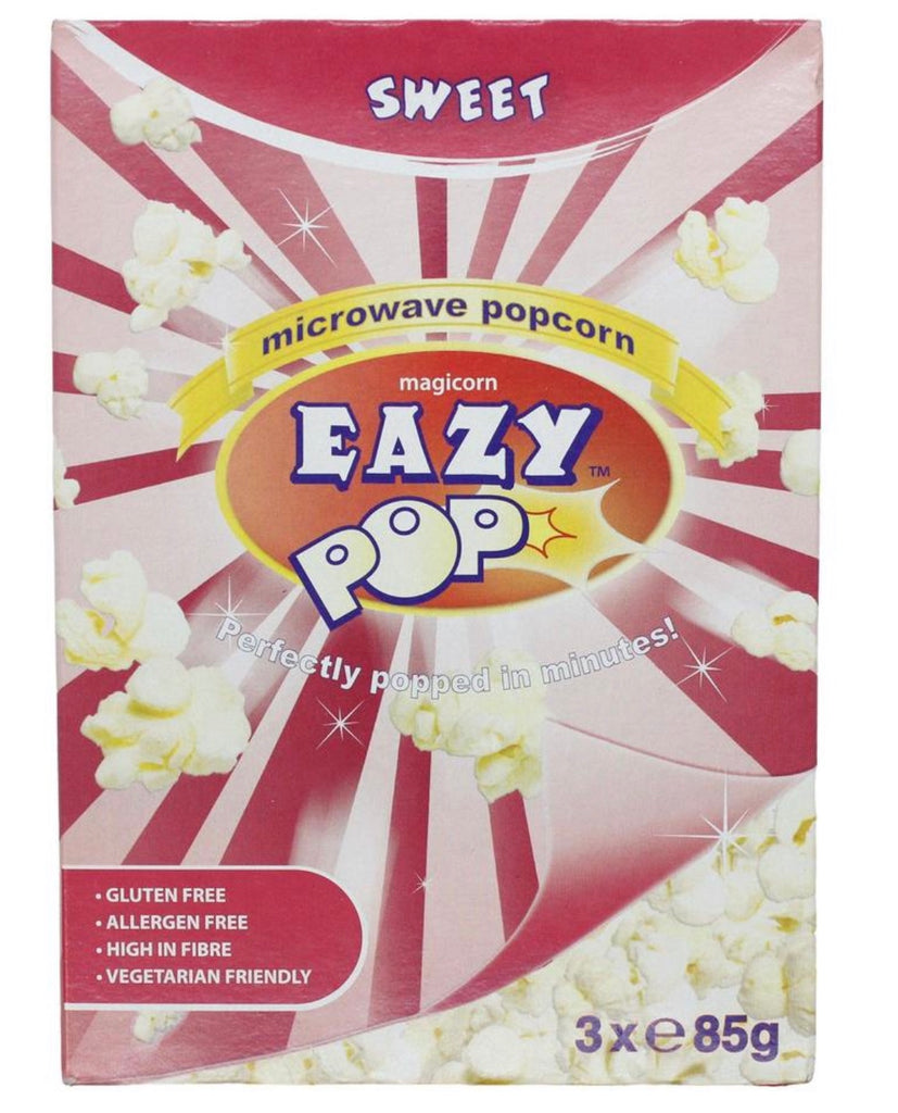 EAZY POP MICROWAVE POPCORN (SWEET) 3X85g