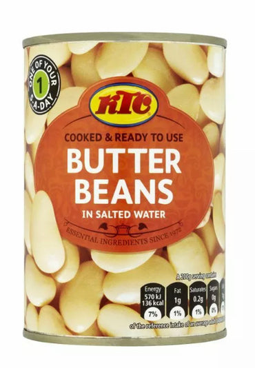 KTC BUTTER BEANS IN SALTED WATER 400g