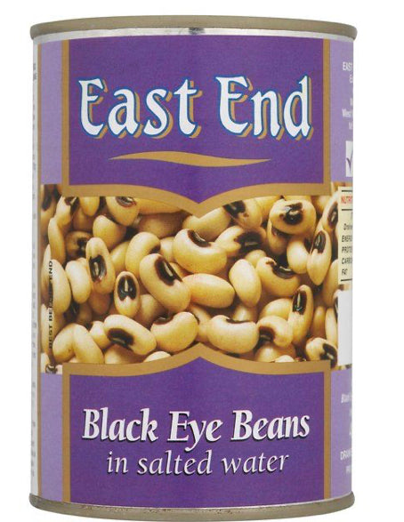 EAST END BLACK EYE BEANS IN SALTED WATER 400g