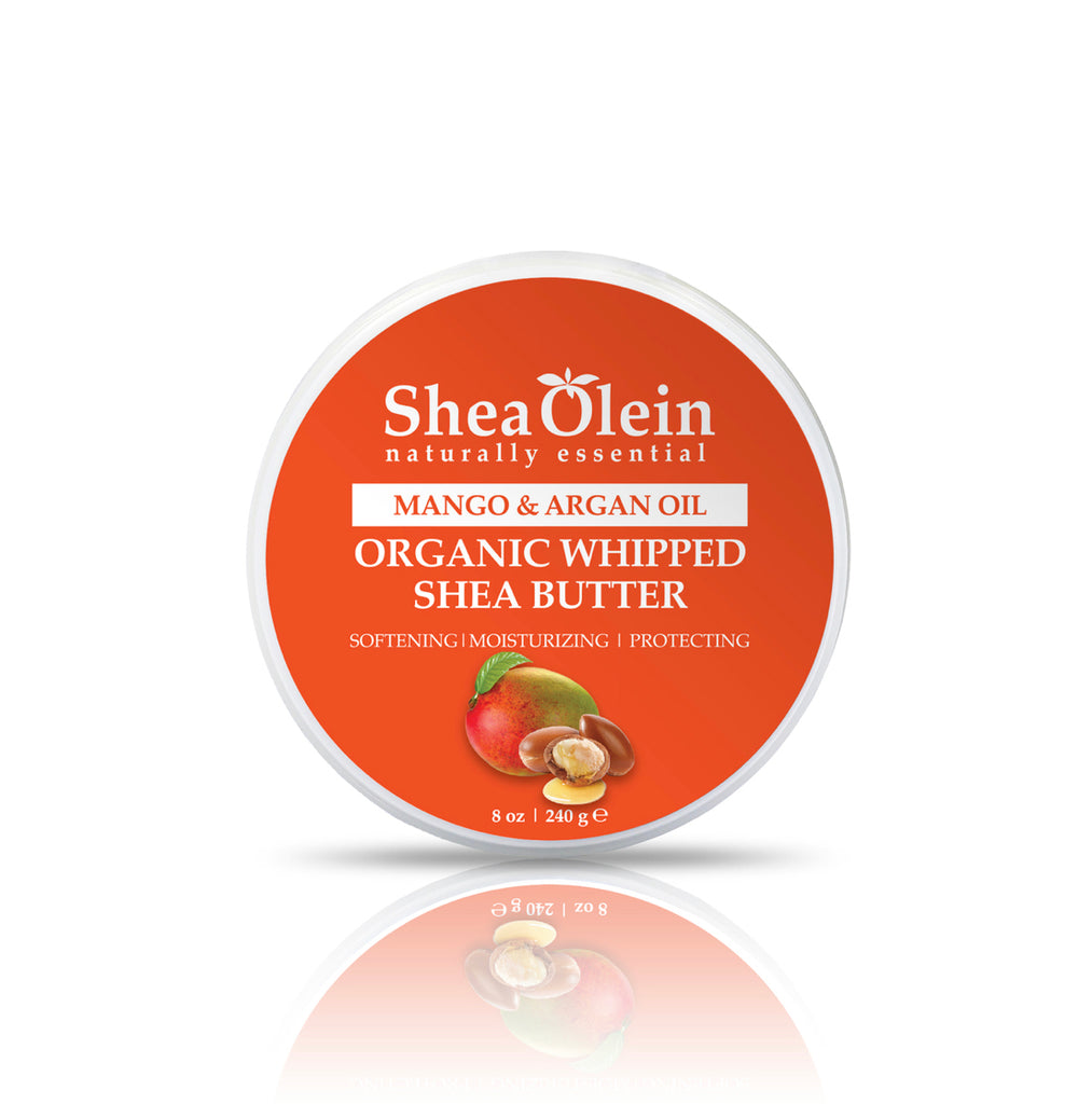 SHEA OLEIN MANGO AND ARGAN OIL ORGANIC WHIPPED SHEA BUTTER 240G