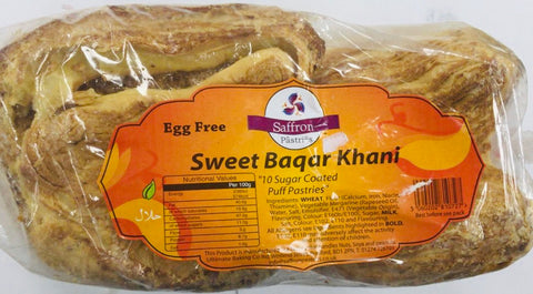 SAFFRON PASTRIES SWEET BAQAR KHANI 10'S (EGG FREE)