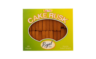 REGAL BAKERY EGG FREE CAKE RUSK 28PCS