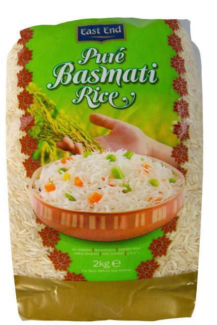 EAST END PURE BASMATI RICE 2KG