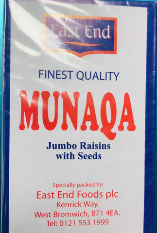 EAST END MUNAQA ( JUMBO RAISINS WITH SEEDS) 100g