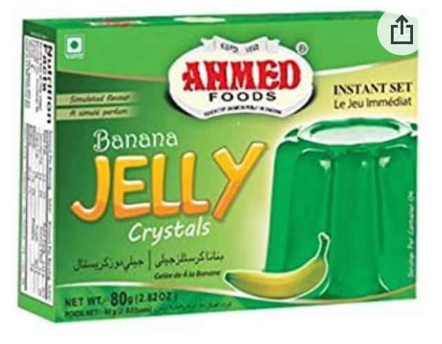 AHMED FOODS BANANA JELLY CRYSTALS 70g