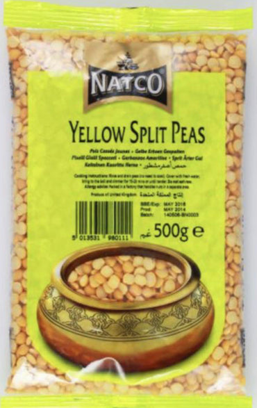 NATCO YELLOW SPLIT PEAS 500G