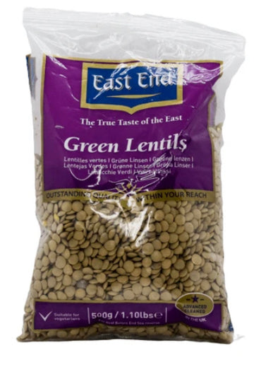 EAST END GREEN LENTILS 500G