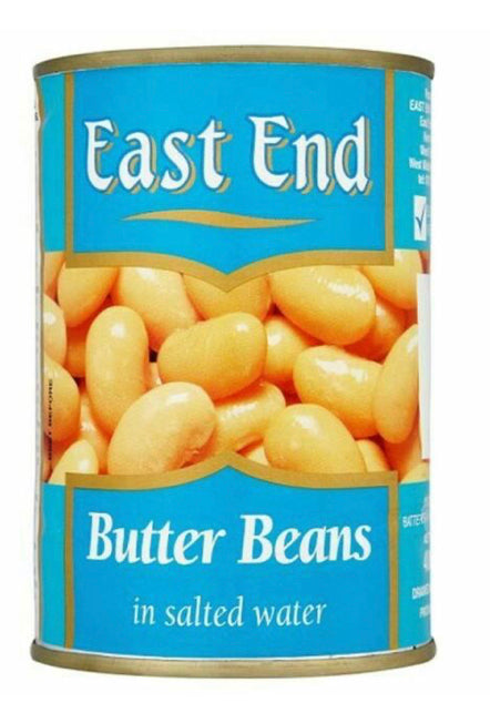 EAST END BUTTER BEANS IN SALTED WATER 400g