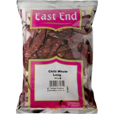 EAST END WHOLE CHILLI 50G