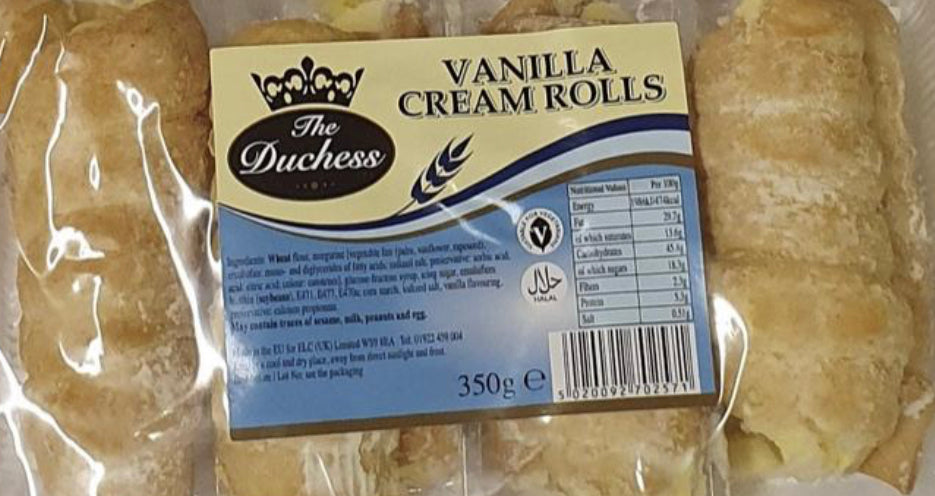 THE DUCHESS VANILLA CREAM ROLLS 350G