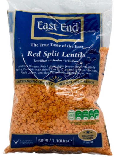 EAST END RED SPLIT LENTILS 500G