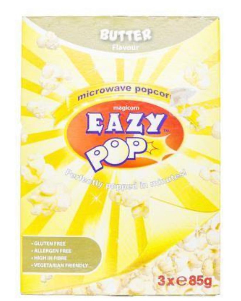 EAZY POP MICROWAVE POP CORN (BUTTER) 3 X 85g