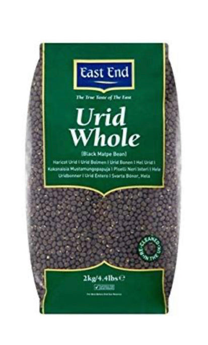 EAST END URID WHOLE (BLACK MATPE BEANS) 2kg (brick pack)