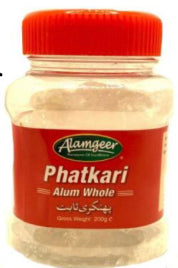 ALAMGEER PHATKARI ALUM WHOLE 200g