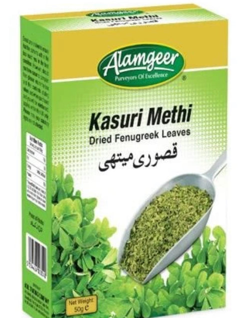 ALAMGEER  KASURI METHI (DRIED FENUGREEK LEAVES) 100G