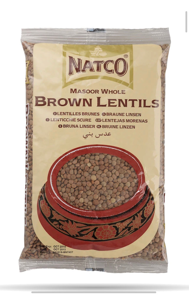 NATCO BROWN LENTILS 2KG