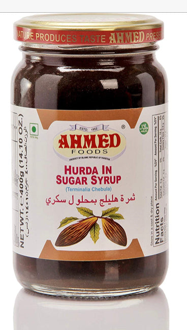 AHMED FOODS HURDA IN SUGAR SYRUP (Terminalia Chebula) 450g