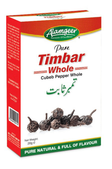 ALAMGEER PURE TIMBAR WHOLE( CUBEB PEPPER)  20g