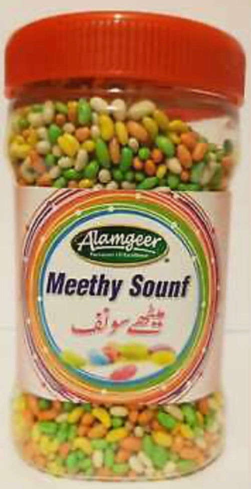 ALAMGEER MEETHY SOUNF( SUGAR  COATED FENNEL SEED) 400g