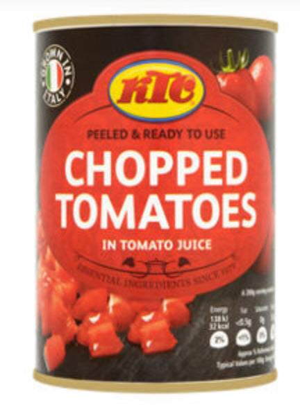 KTC CHOPPED TOMATOES IN TOMATO JUICE 400g