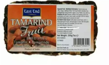 EAST END TAMARIND FRUIT (Dried) 200g