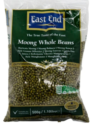 EAST END MOONG WHOLE BEANS 500G