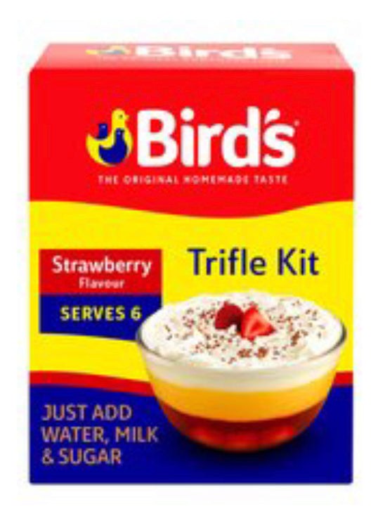 BIRDS TRIFLE KIT STRAWBERRY FLAVOUR 141 g