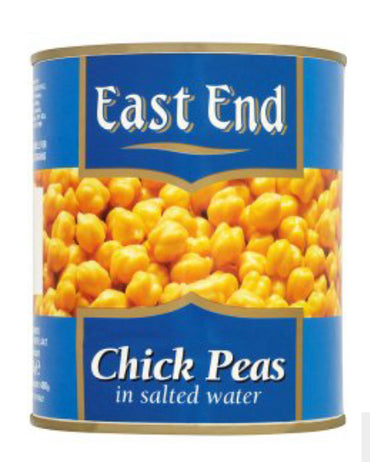 EAST END CHICK PEAS IN SALTED WATER 800g