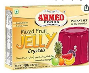 AHMED FOODS MIXED FRUIT  JELLY CRYSTALS 80g