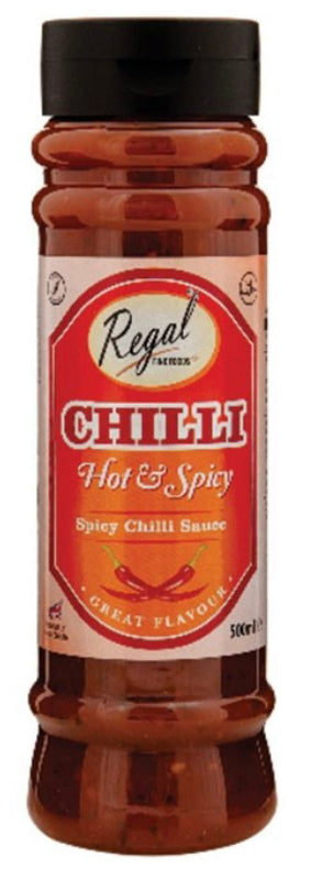 REGAL CHILLI HOT & SPICY sauce 500ml