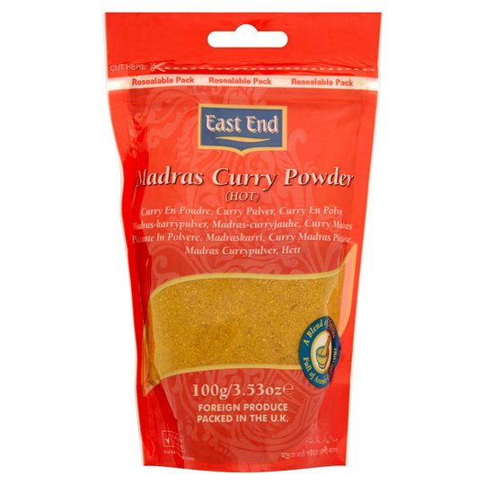 EAST END MADRAS CURRY BPOWDER (HOT) 100G