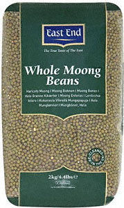 EAST END MOONG WHOLE BEANS 2KG (BRICK PACK)