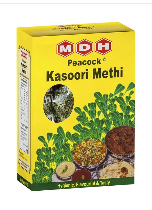 MDH PEACOCK  KASURI METHI (DRIED FENUGREEK LEAVES) 100G