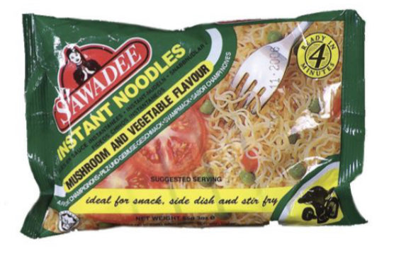 SAWADEE INSTANT NOODLES MUSHROOM AND VEGETABLE FLAVOUR 85g