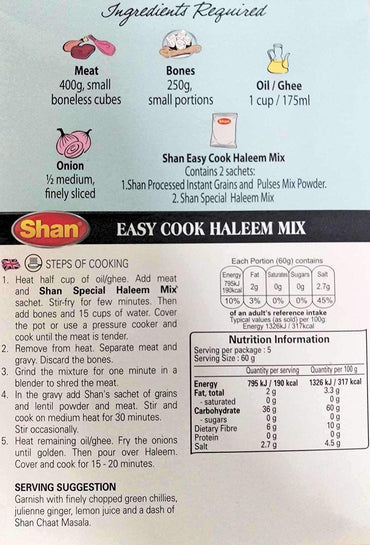 Shan Haleem Mix (Easy vcook) 300g