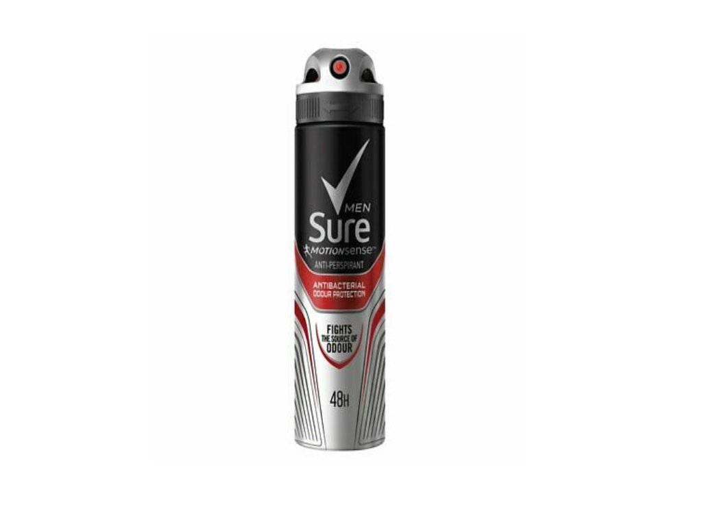 SURE MEN ANTI-PERSPIRANT ANTIBACTERIAL ODOUR PROTECTION 48HR 250ML