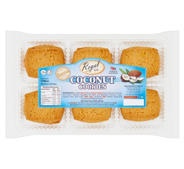 REGAL BAKERY COCONUT COOKIES 12'S