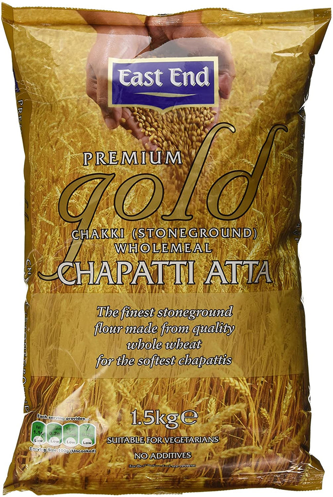 EAST END PREMIUM GOLD CHAKKI CHAPATTI ATTA  1.5KG