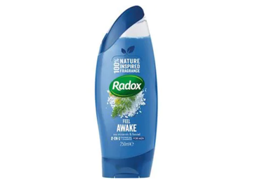 RADOX FEEL AWAKE SEA MINERALS AND FENNEL 2 IN 1 SHOWER GEL SHAMPOO FOR MEN 250ML