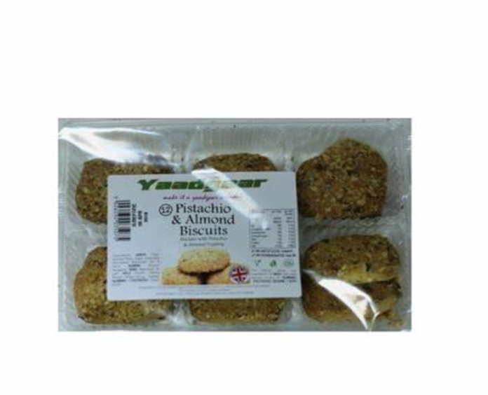 YAADGAAR PISTACHIO AND ALMOND BISCUITS 12PCS